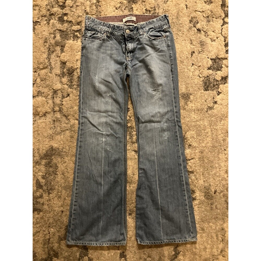 Old Navy Women's Blue Denim Jeans Bootcut, Low Waist, Size 6